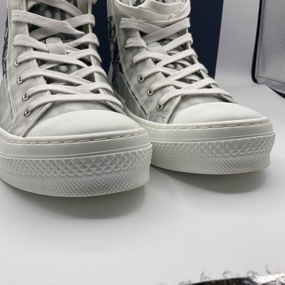 Christian Dior Men's B23 High-Top Sneakers Oblique Coated Canvas Size 43 US 10 - Picture 3 of 16